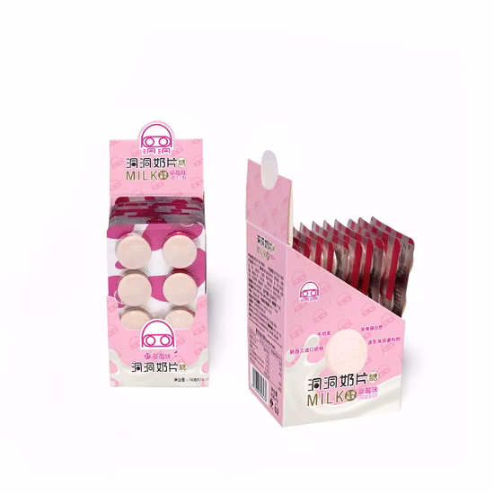 売れ筋ミルク味キャンディ もちもち甘いミルクタブレットキャンディ